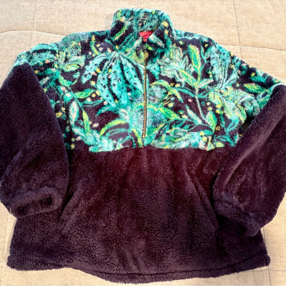 Lilly Pulitzer Super Cozy Fleece Pullover Size L
